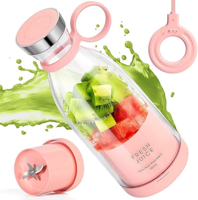 Portable Smoothie Blender – 350 ml – Cordless, USB Rechargeable