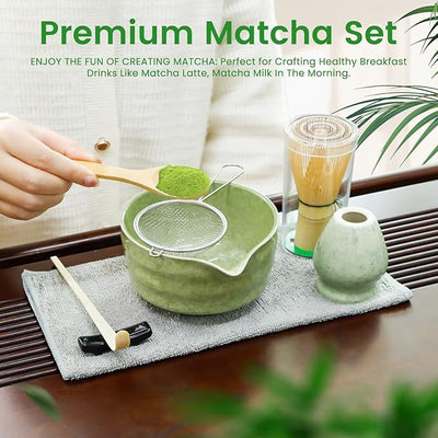 7-piece Japanese matcha set