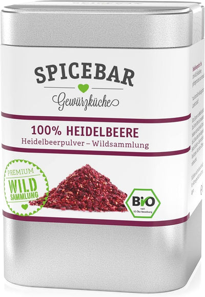 Spicebar Organic Blueberry Powder, 50g, 100% Freeze-Dried Fruit Powder