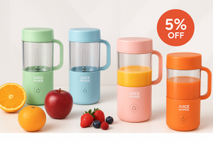 portable juicers of juice and mix are 5% discounted when subscribing to our mailing list