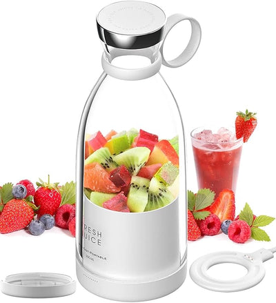 Portable Smoothie Blender – 350 ml – Cordless, USB Rechargeable